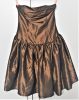 Adult Female Costumes to Hire - Bronze boobtube dress - SMALL